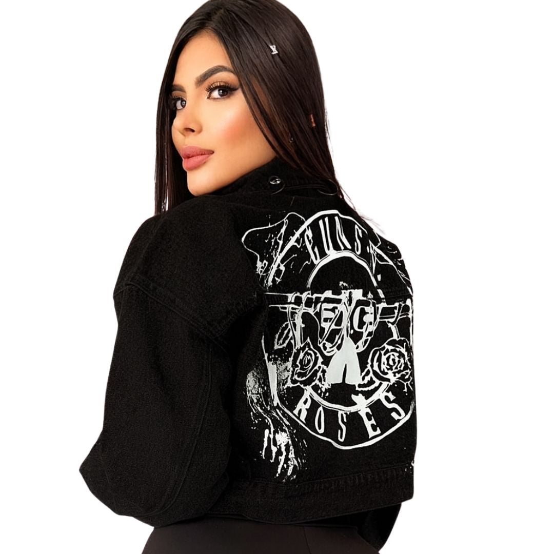 Chaqueta estampada guns and roses