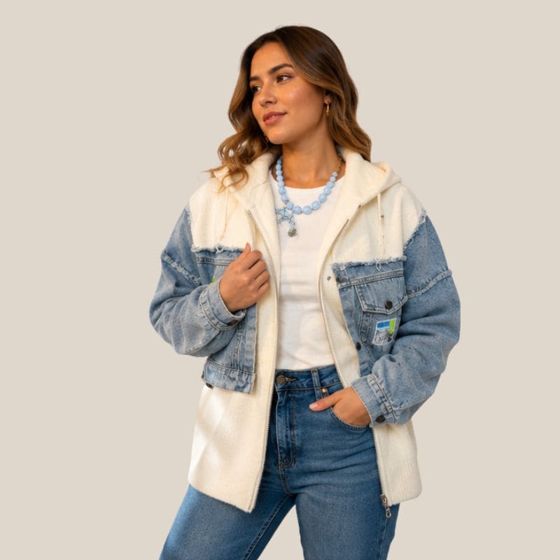 Chaqueta Oversize combinada Lumiere-12256