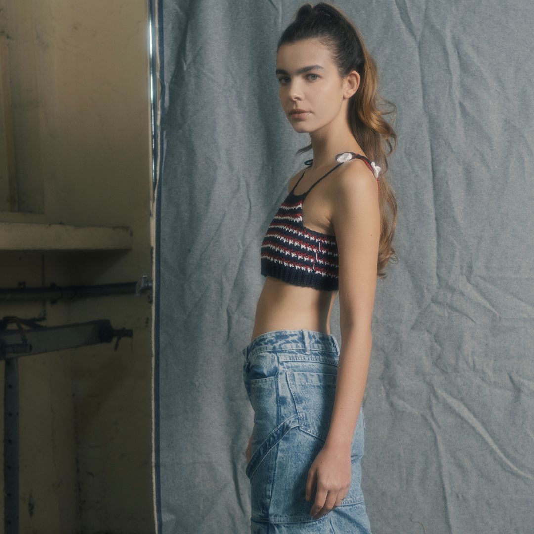 Top tejido vintage