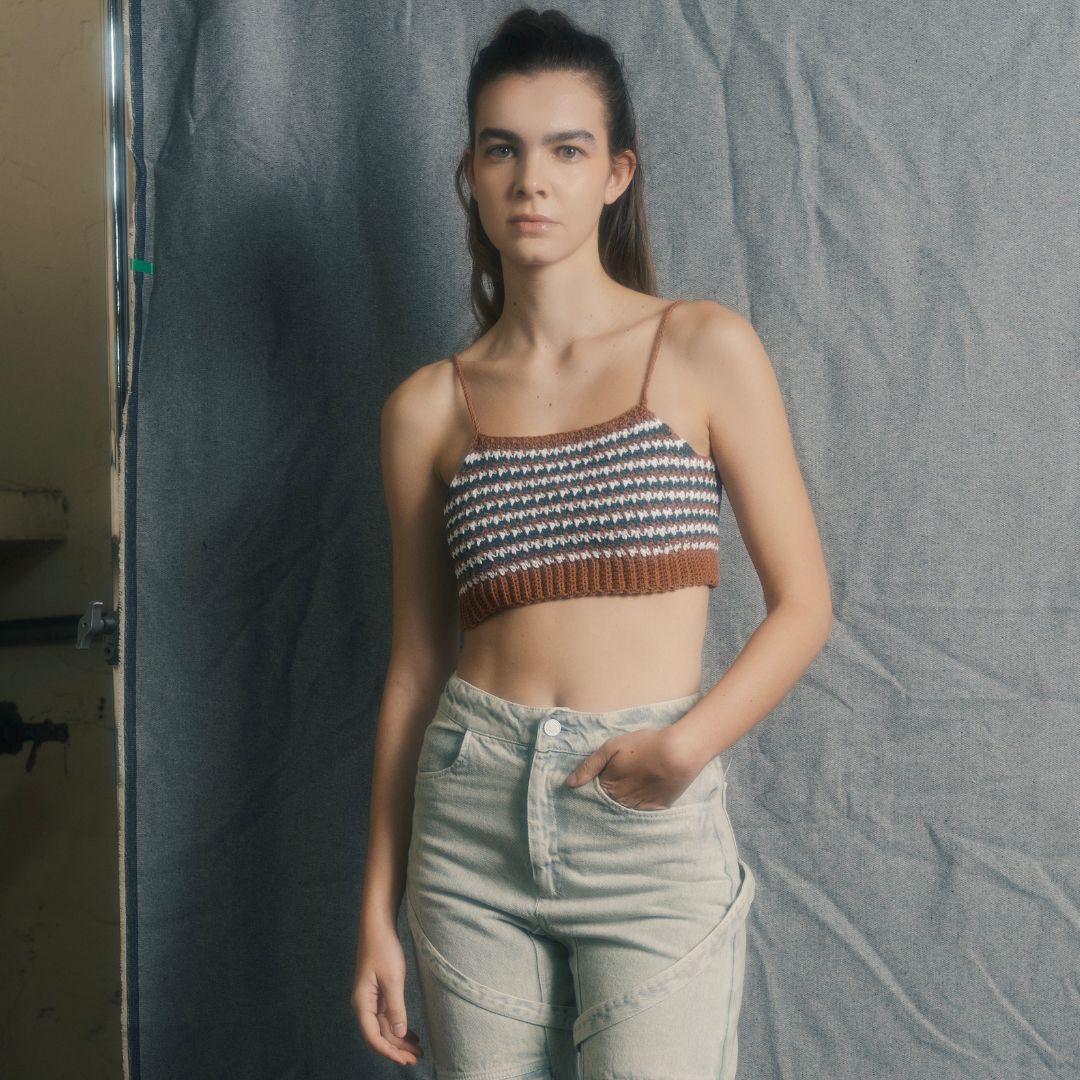 Top tejido vintage