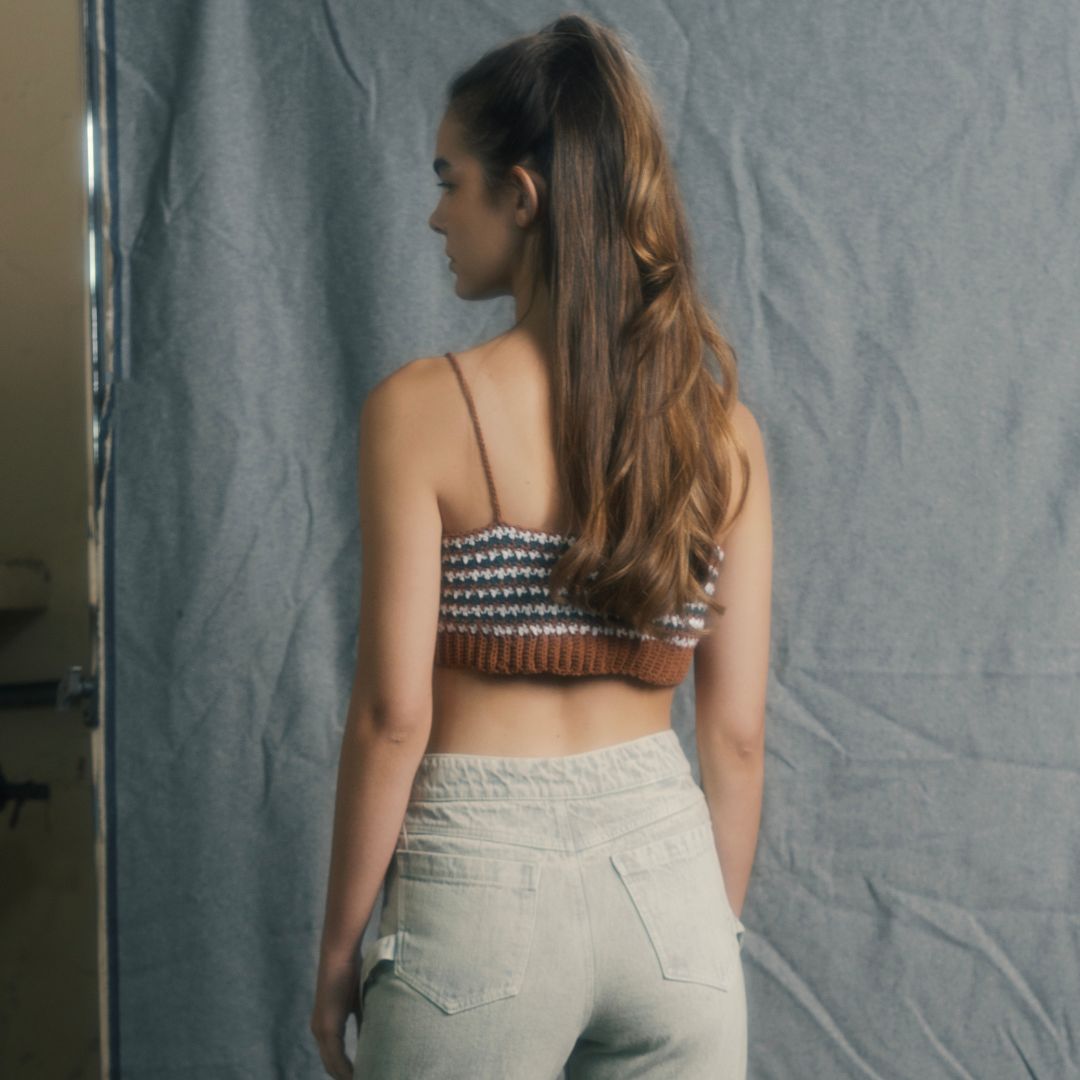 Top tejido vintage
