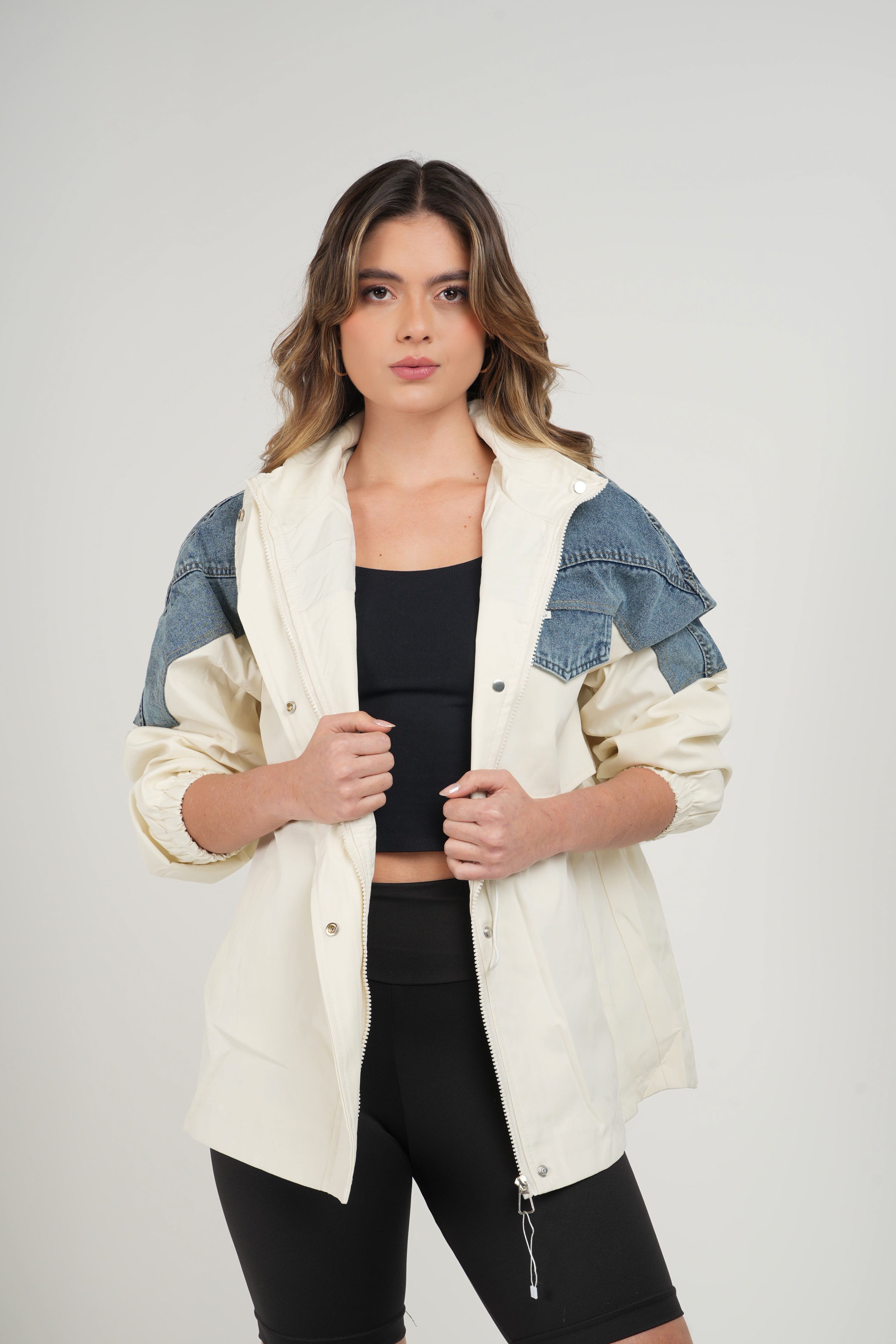 Chaqueta impermeable combinada Agatha-12035