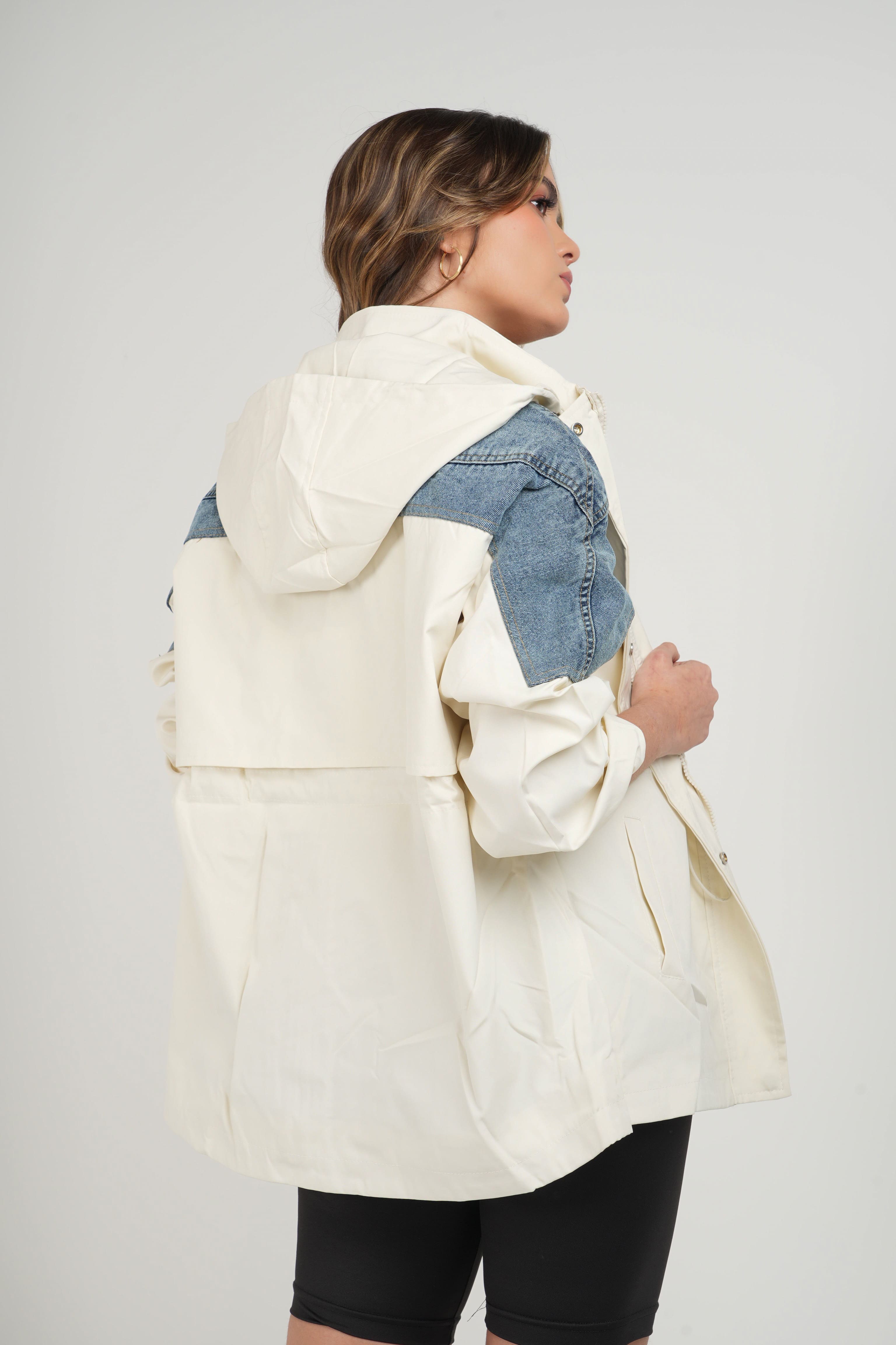 Chaqueta impermeable combinada Agatha-12035