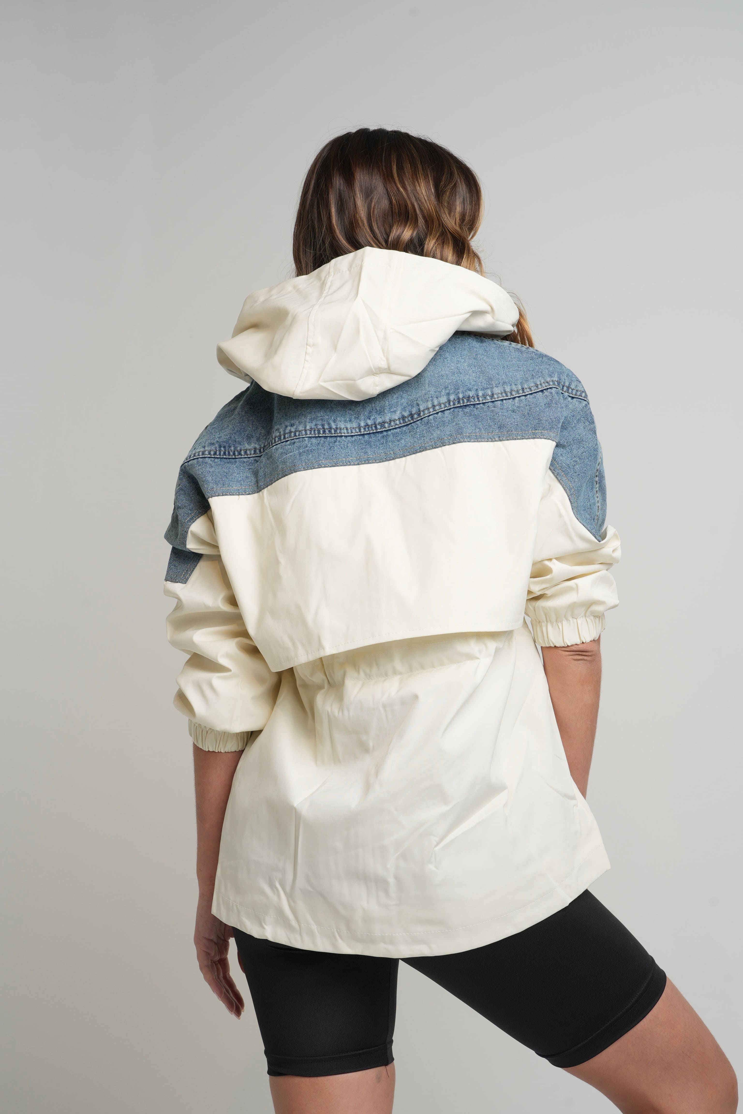 Chaqueta impermeable combinada Agatha-12035
