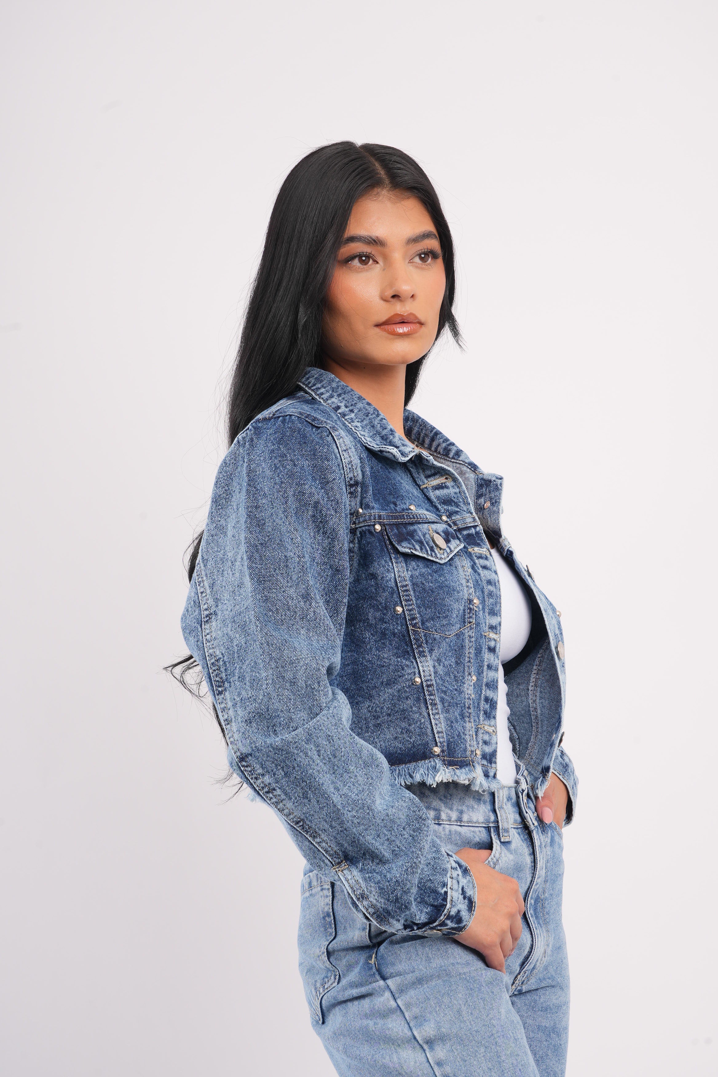 Chaqueta Corta con perlas Ginebra